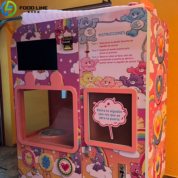 customized cotton candy vending machine