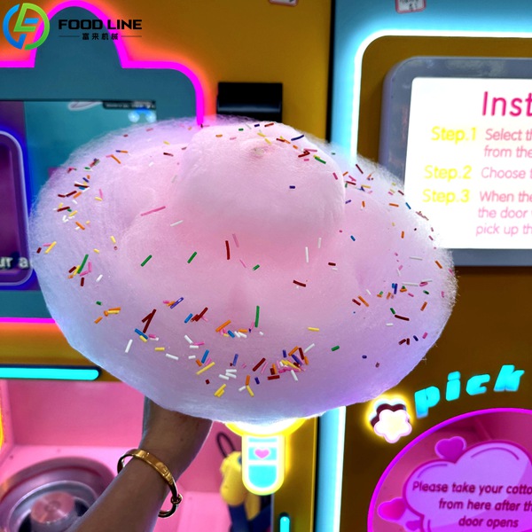 finished cotton candy