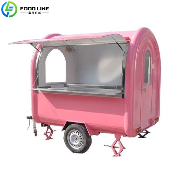 pink round trailer
