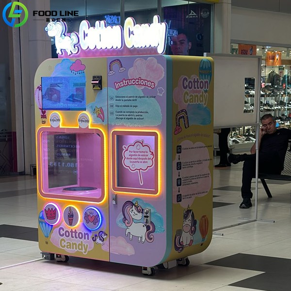 sweet cotton candy vending device