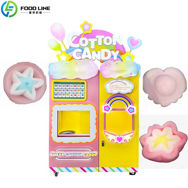 sweet cotton candy vending machine