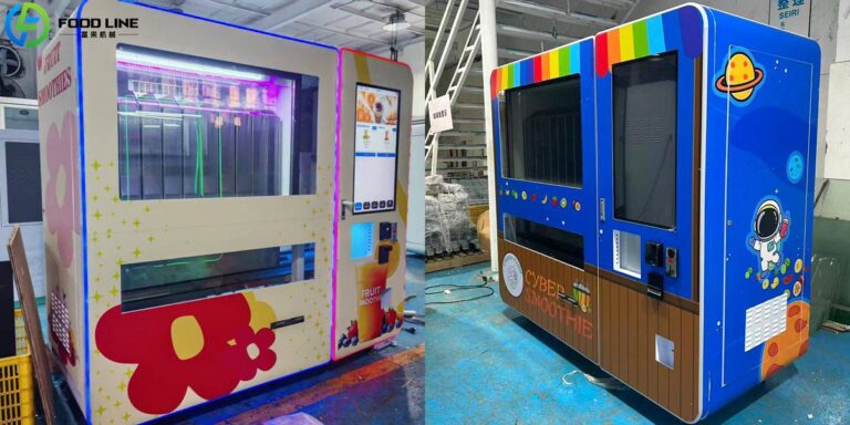custom designed smoothie vending machine