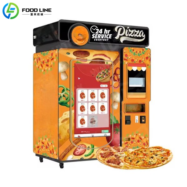 large screen pizza vending device