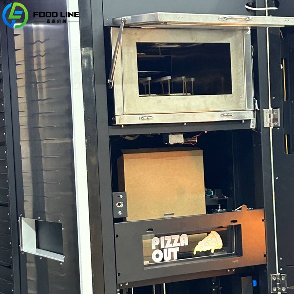 pizza vending device food serving area