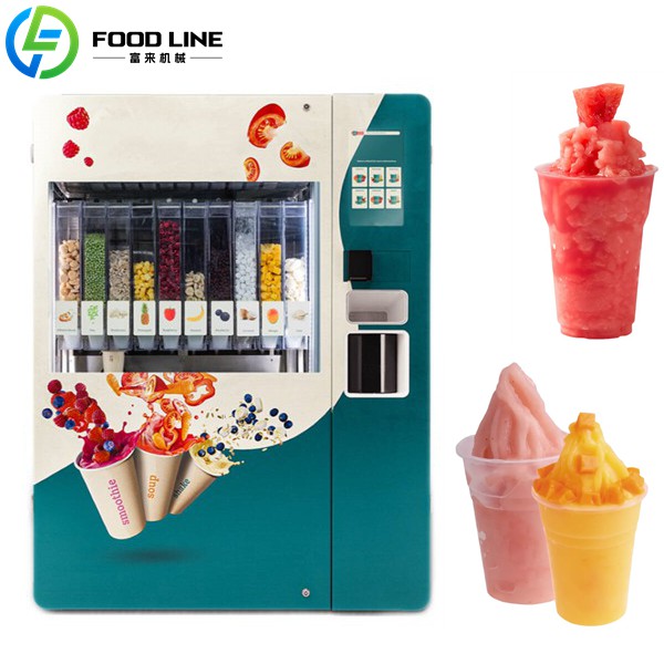 smart fresh fruit smoothie vending device