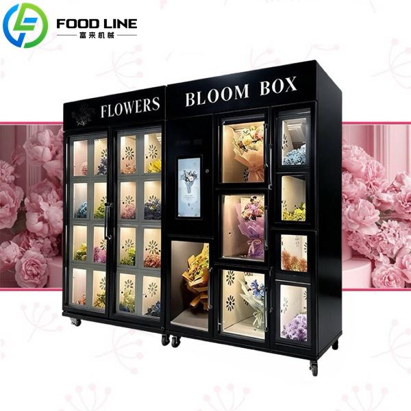 27 compartment flower vending device