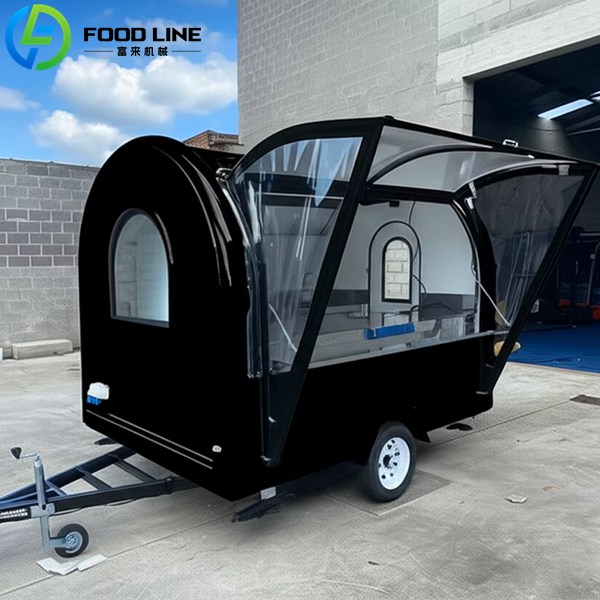 3m black food trailer