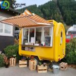 Small Mobile Kitchen Trailer for Sale in Canada 3m coffee round trailer