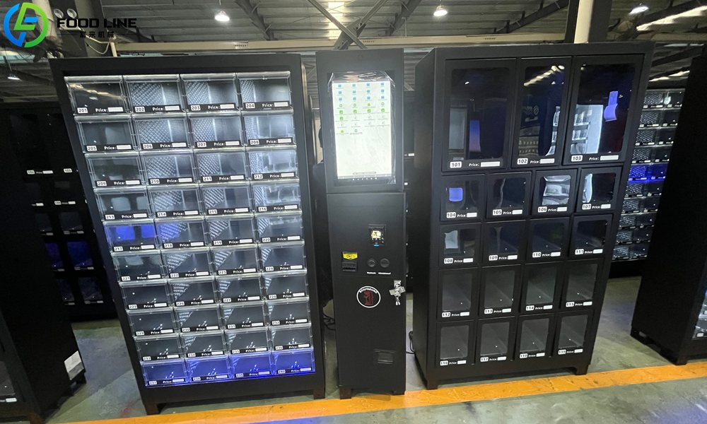 black vending machine for smart locker