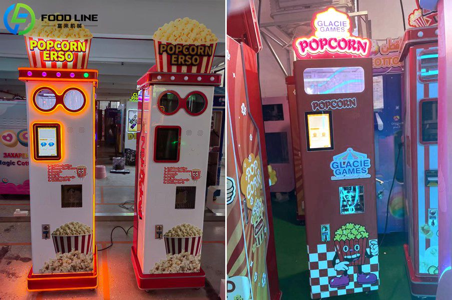 customized popcorn vending machine