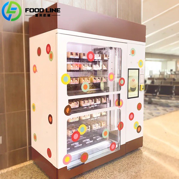 white cupcake vending device