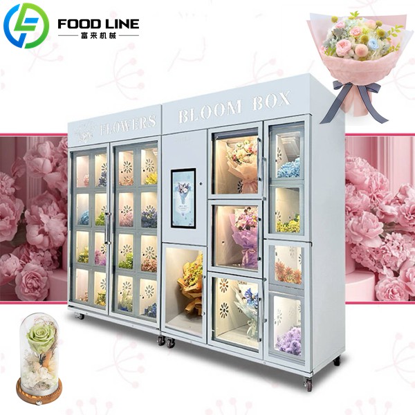 white flower vending equipment