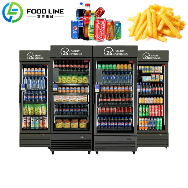 double cabinet doors ai vending device