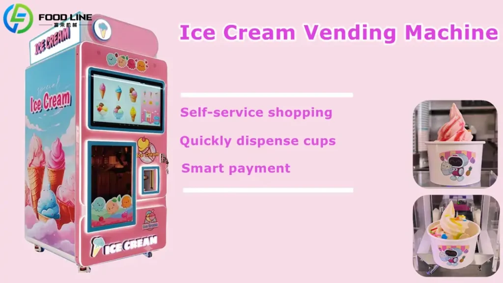 automatic ice cream vending device