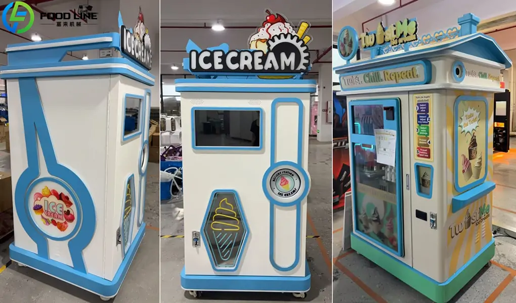 customized ice cream vending device