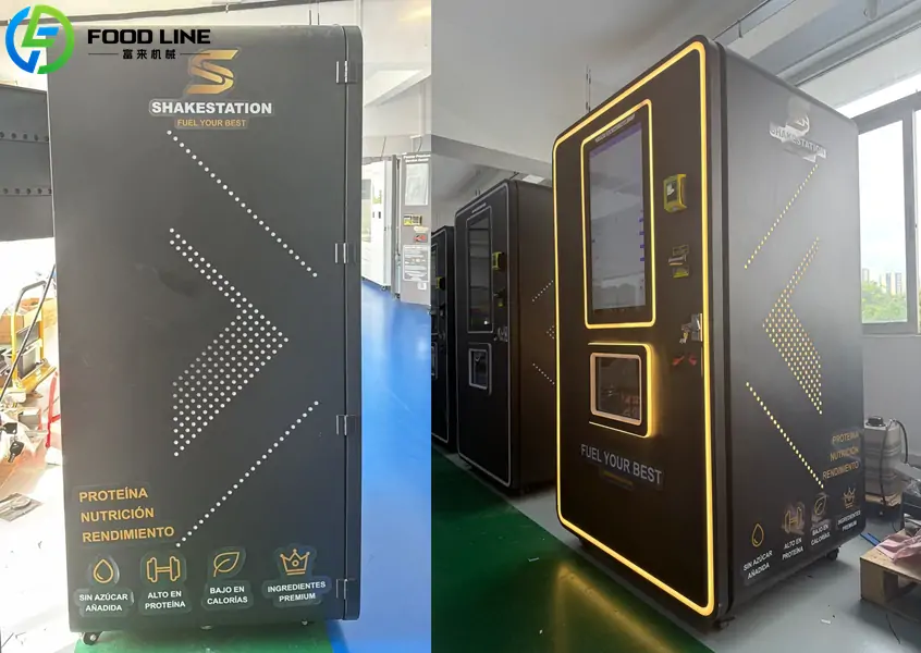 customized protein shake vending device