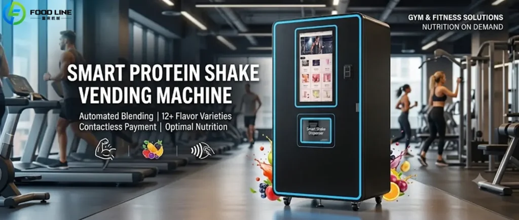 large screen protein shake vending device