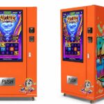 orange lottery vending device