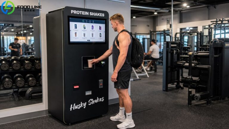 protein powder vending device in gyms