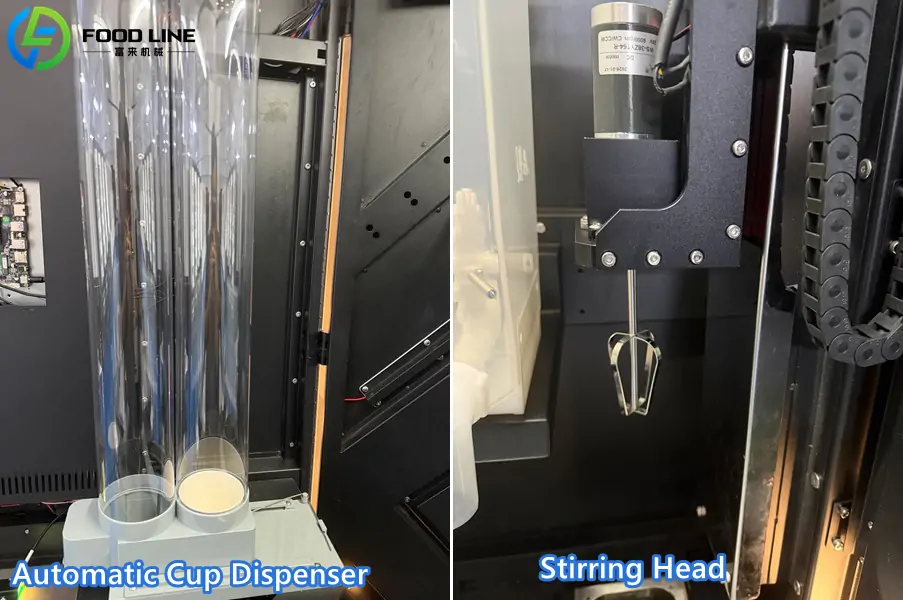 protein shake vending device components