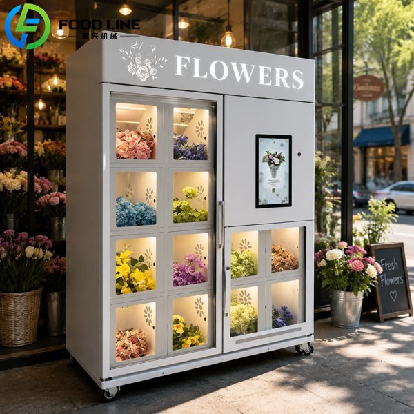 automatic vending device for flowers