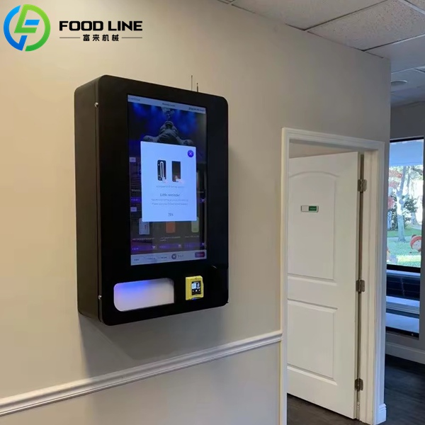 black wall mounted vaping vending device