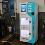 3 Helmet Disinfection Machines Delivered to Colombia blue and white helmet cleaning device