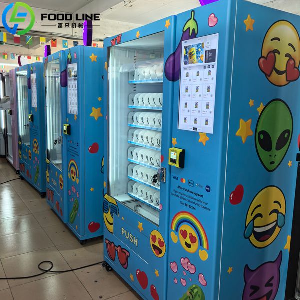 blue beauty vending device