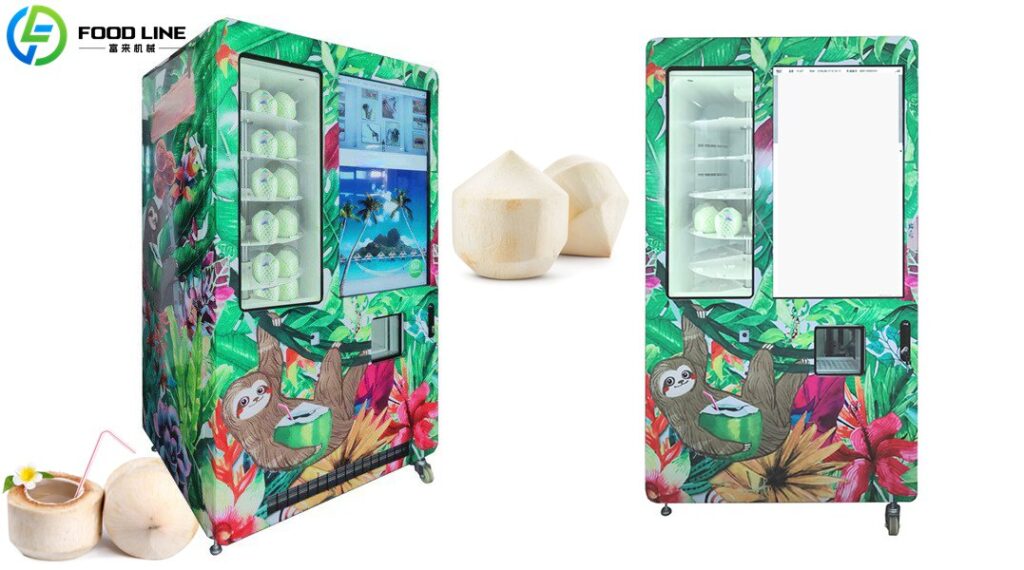 green coconut vending device