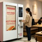 pink hot meal vending machine