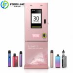 Vape Dispenser for Modern Electronic Cigarette Retail pink standing vaping device