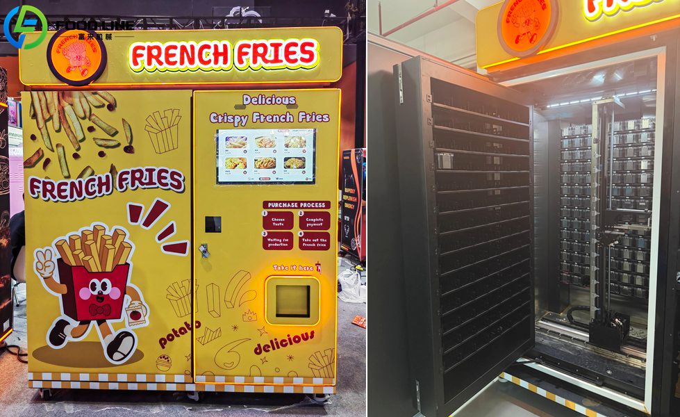 yellow fries vending machine