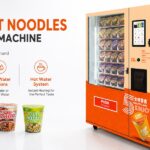 Instant Noodle Vending Machine | Dual Water Sources cup noodle vending device with hot water system
