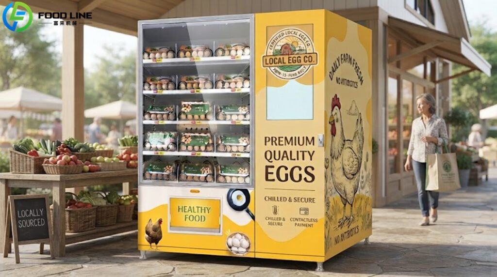 yellow egg vending device