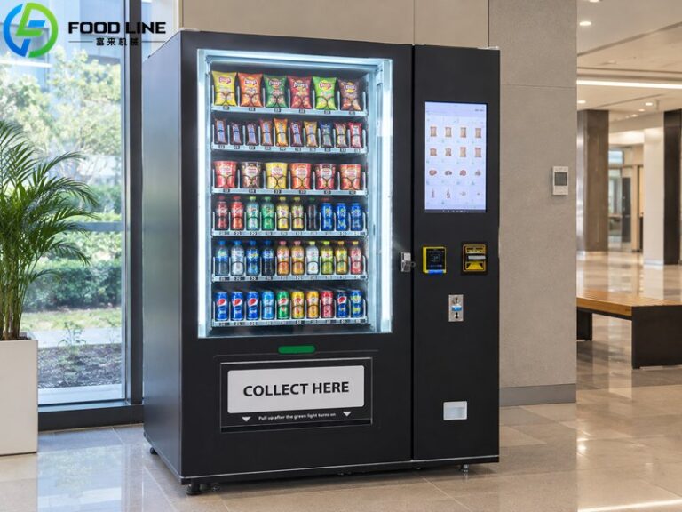 black snack vending device