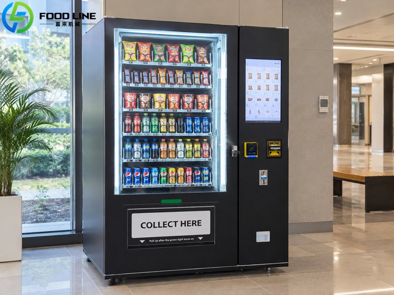 black snack vending device