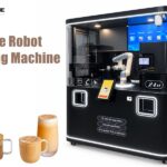 Robot Coffee Vending Machine with Robotic Arm coffee robot vending device